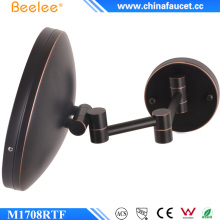 Orb Black Round LED Rectrable Wall Decorativo Smart Mirror